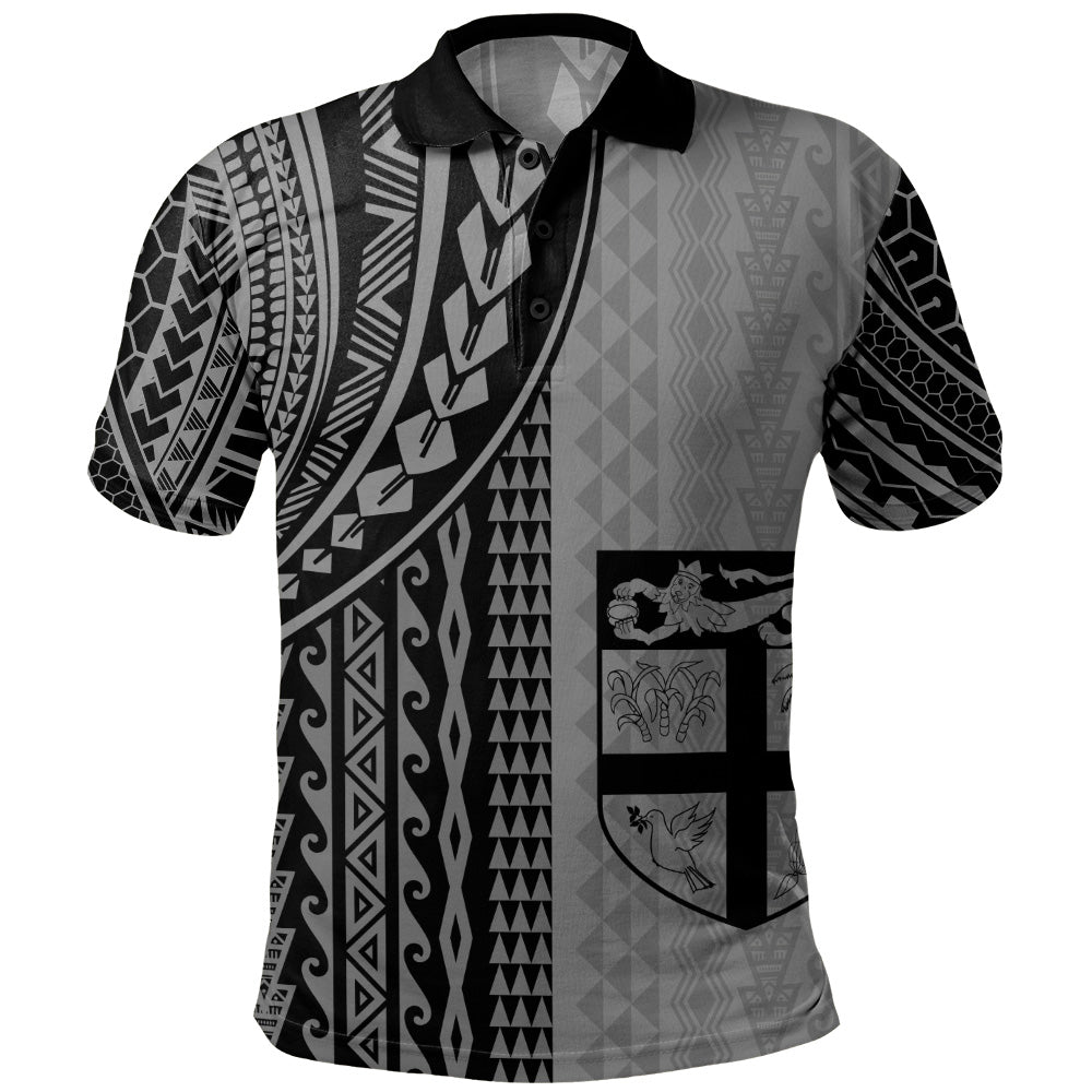 Fiji Polo Shirt Polynesian Tattoo
