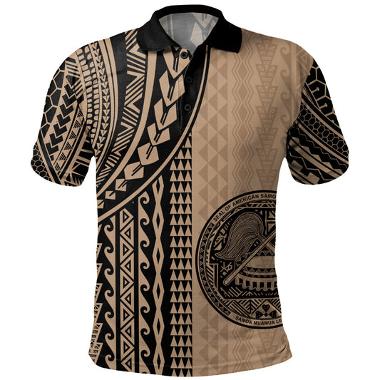 American Samoa Polo Shirt Polynesian Tattoo