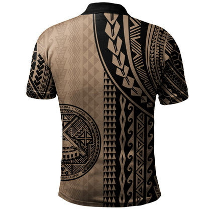 American Samoa Polo Shirt Polynesian Tattoo