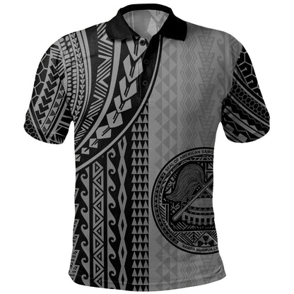 American Samoa Polo Shirt Polynesian Tattoo