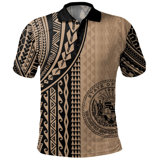 Hawaii Polo Shirt Polynesian Tattoo