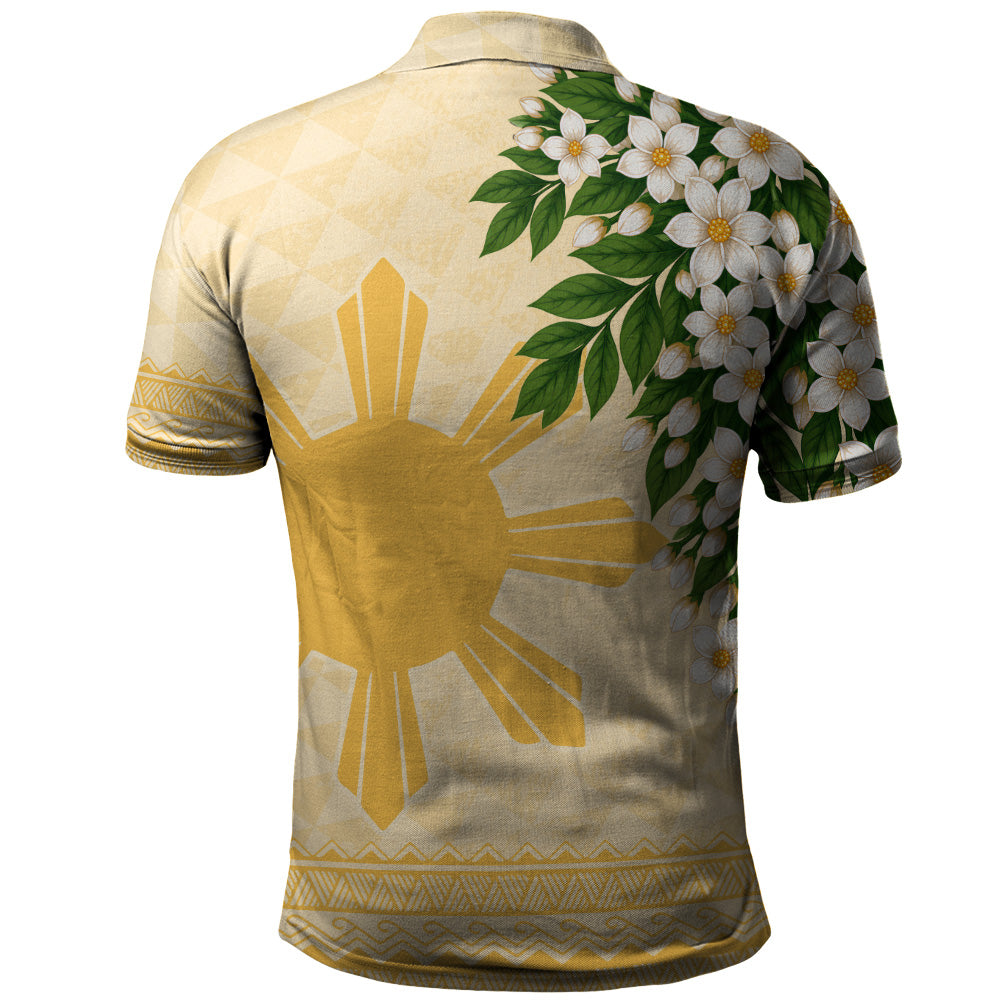 Philippines Filipinos Polo Shirt Sampaguita Sunshine Bloom Style