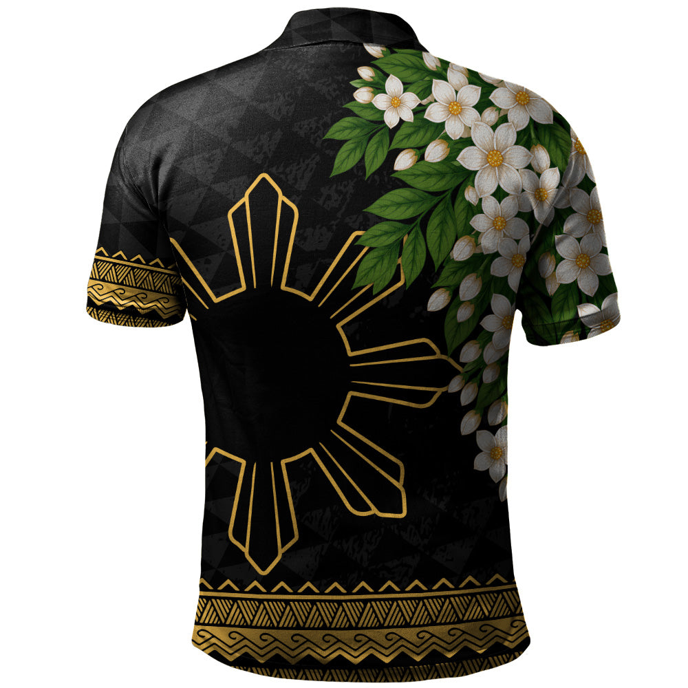 Philippines Filipinos Polo Shirt Sampaguita Sunshine Bloom Style