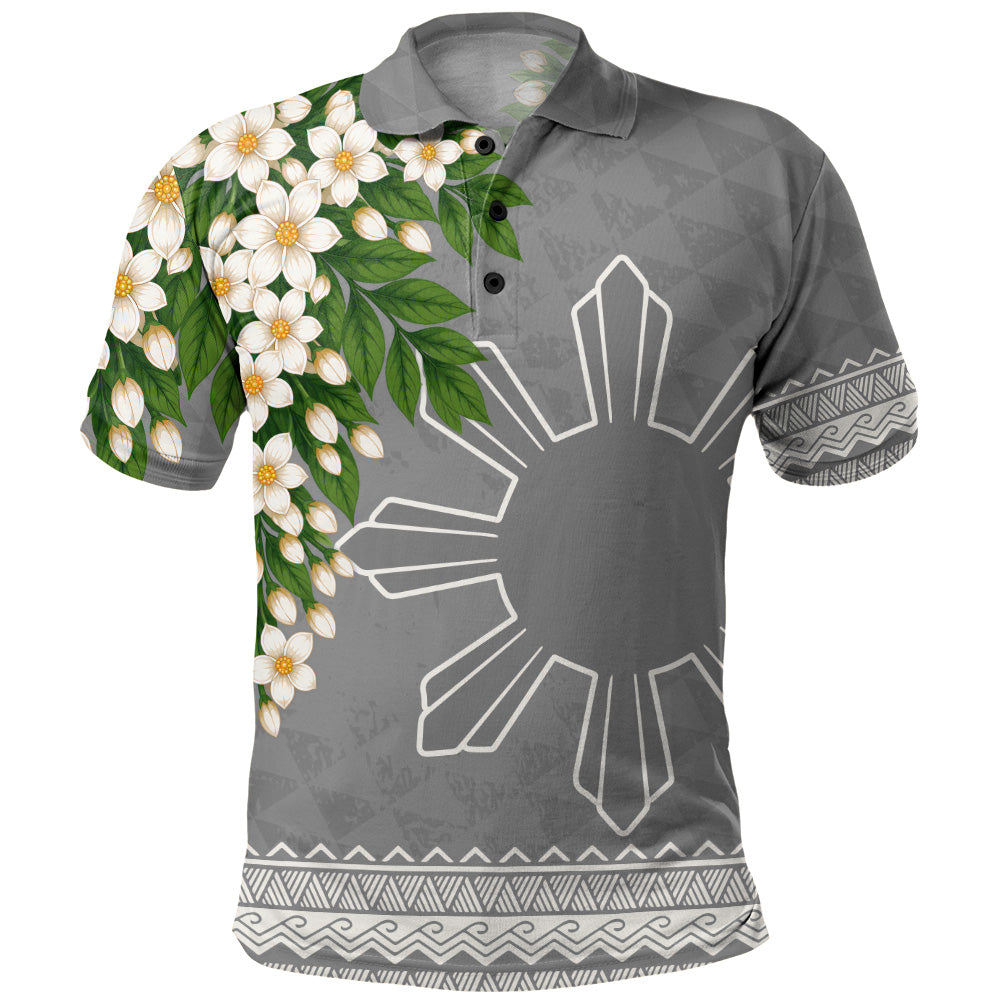 Philippines Filipinos Polo Shirt Sampaguita Sunshine Bloom Style
