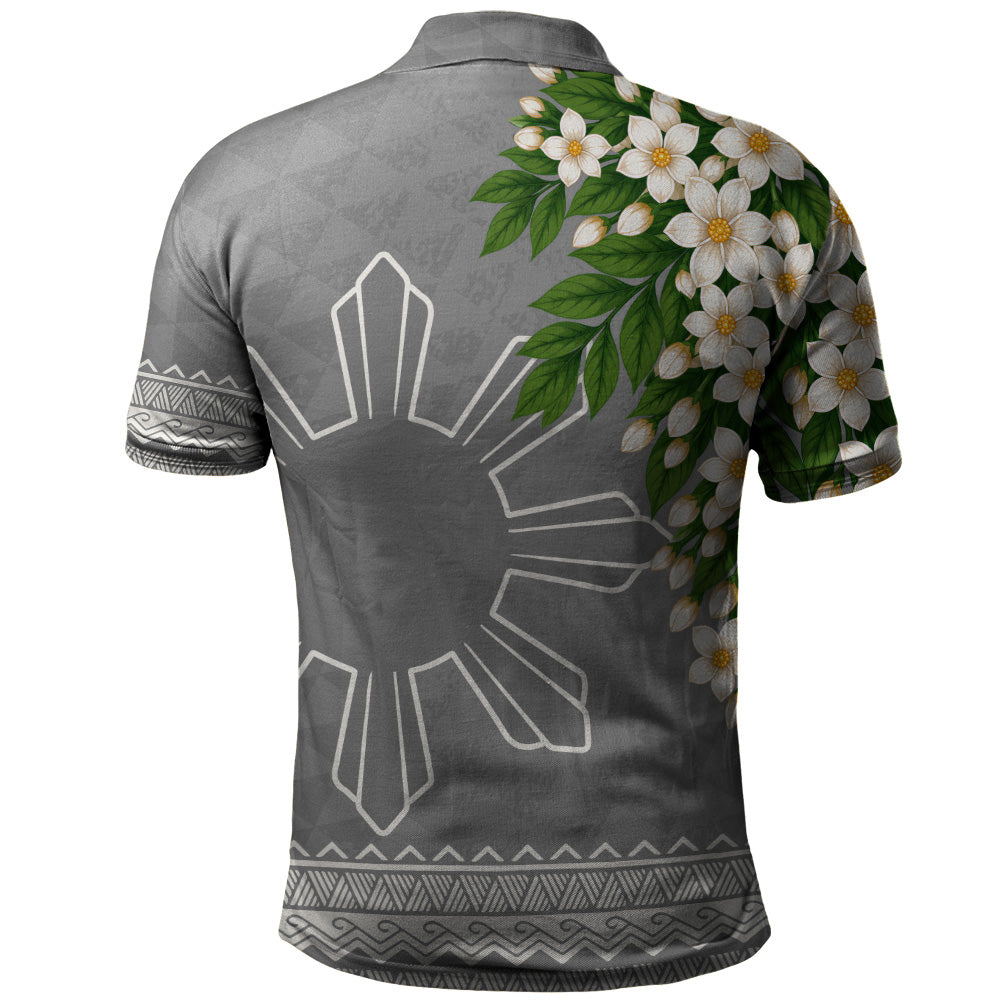 Philippines Filipinos Polo Shirt Sampaguita Sunshine Bloom Style