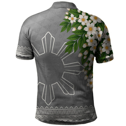 Philippines Filipinos Polo Shirt Sampaguita Sunshine Bloom Style