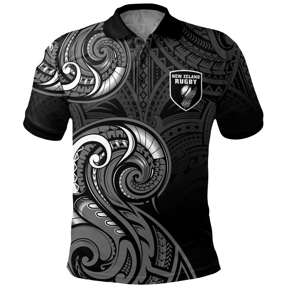New Zealand Polo Shirt Maori Koru Spirit Style