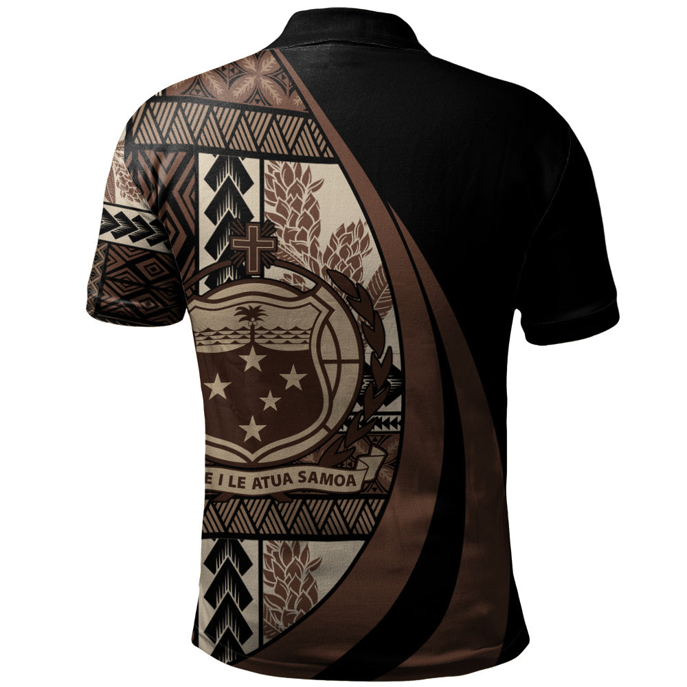 Samoa Polo Shirt Faavae i le Atua Siapo Tribal Heritage