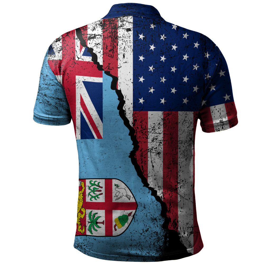 Fiji Polo Shirt Fijian American Unity Style