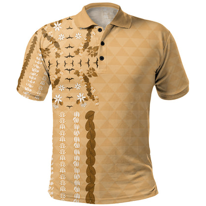Hawaii Polo Shirt Lei Flower Island Elegance