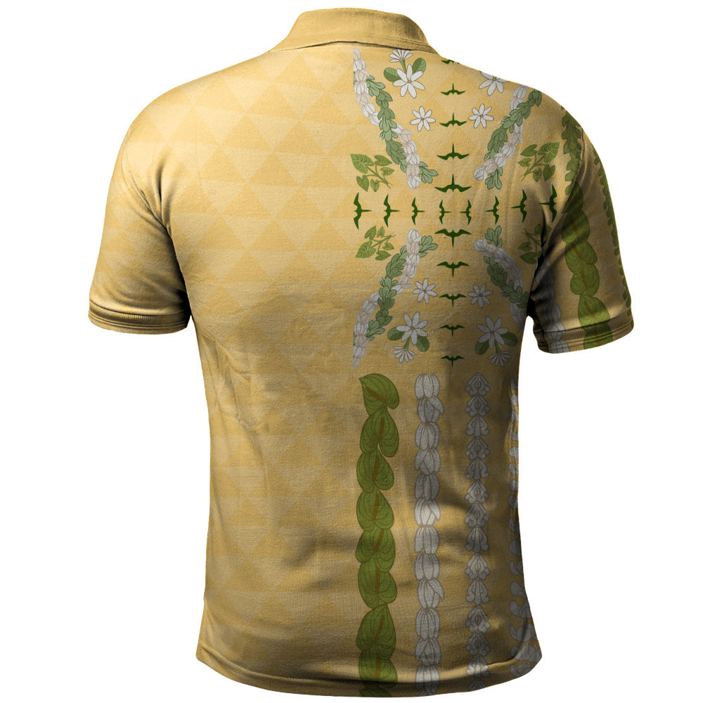 Hawaii Polo Shirt Lei Flower Island Elegance