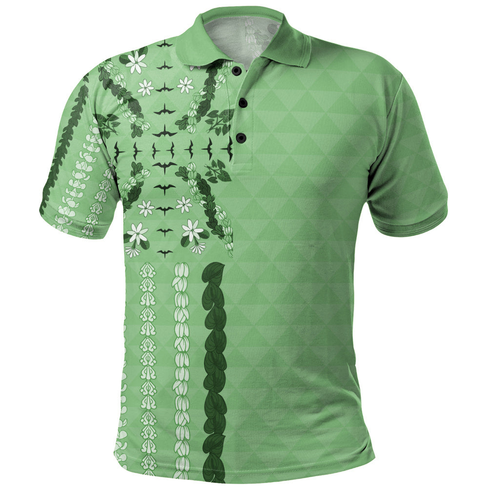 Hawaii Polo Shirt Lei Flower Island Elegance