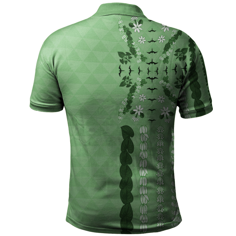 Hawaii Polo Shirt Lei Flower Island Elegance