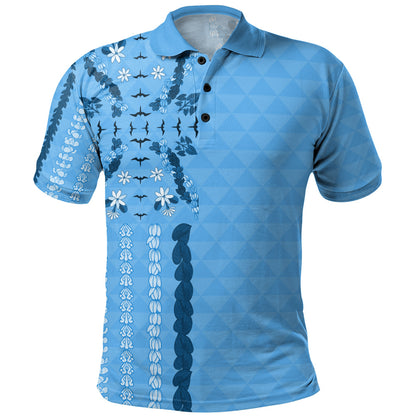 Hawaii Polo Shirt Lei Flower Island Elegance