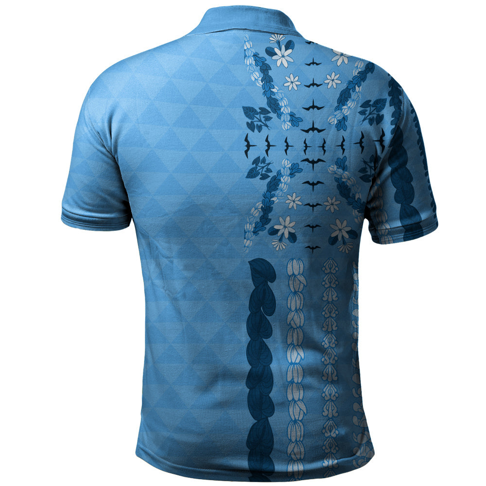 Hawaii Polo Shirt Lei Flower Island Elegance
