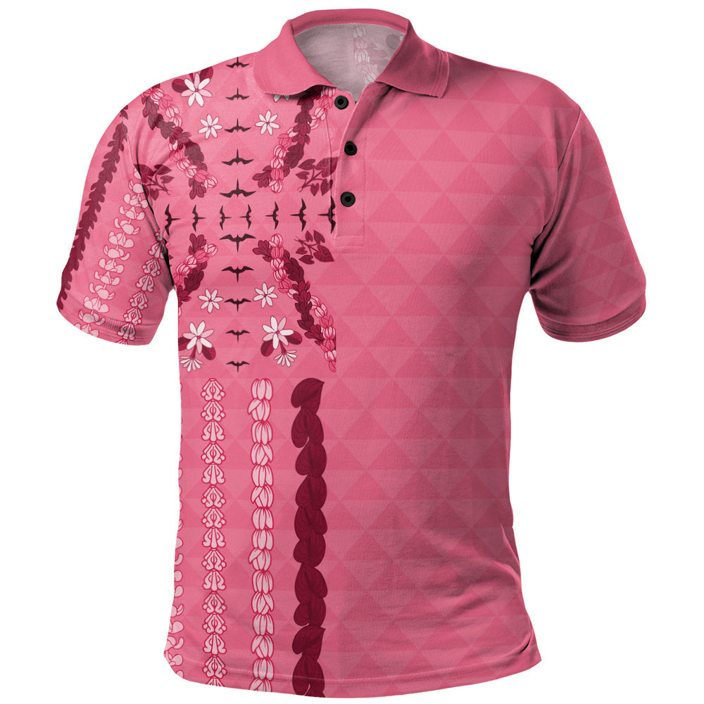 Hawaii Polo Shirt Lei Flower Island Elegance