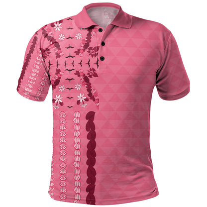 Hawaii Polo Shirt Lei Flower Island Elegance