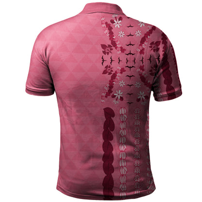 Hawaii Polo Shirt Lei Flower Island Elegance