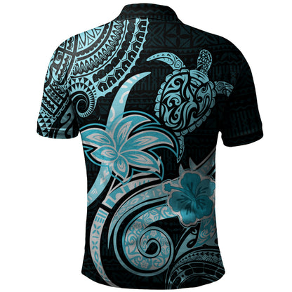 Hawaii Polo Shirt Honu Turtle Hibiscus Tribal Legacy