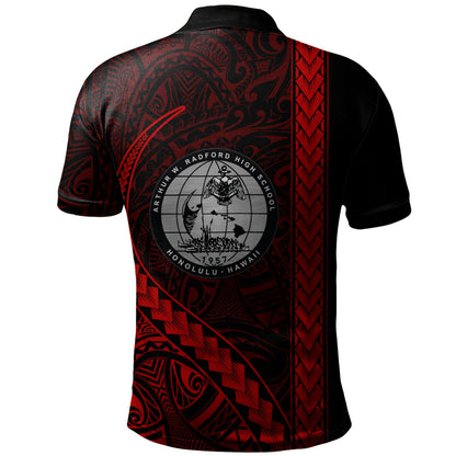 Admiral Arthur W. Radford High School Polo Shirt Tribal Polynesian Pride Style