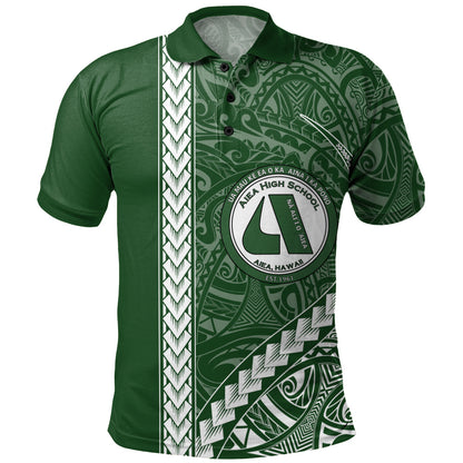 ʻAiea High School Polo Shirt Tribal Polynesian Pride Style