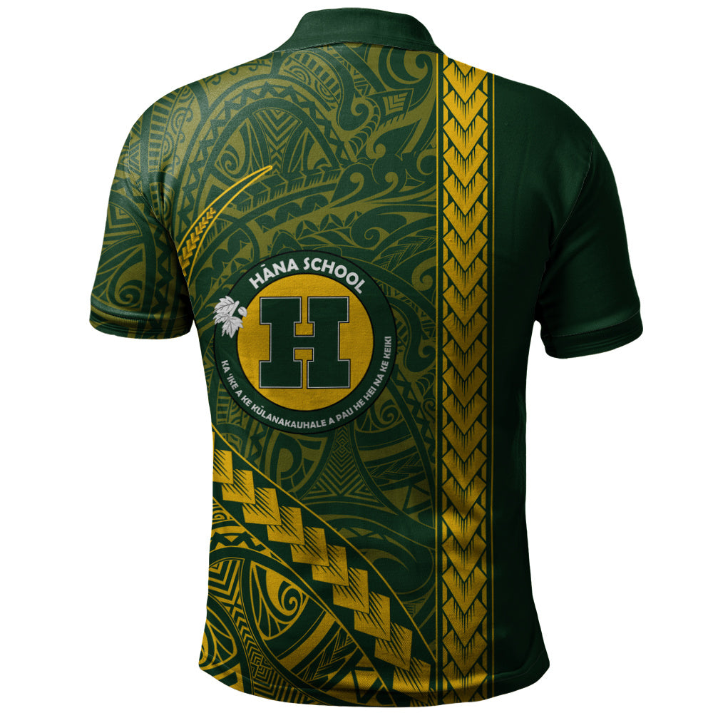 Hana High and Elementary School Polo Shirt Tribal Polynesian Pride Style