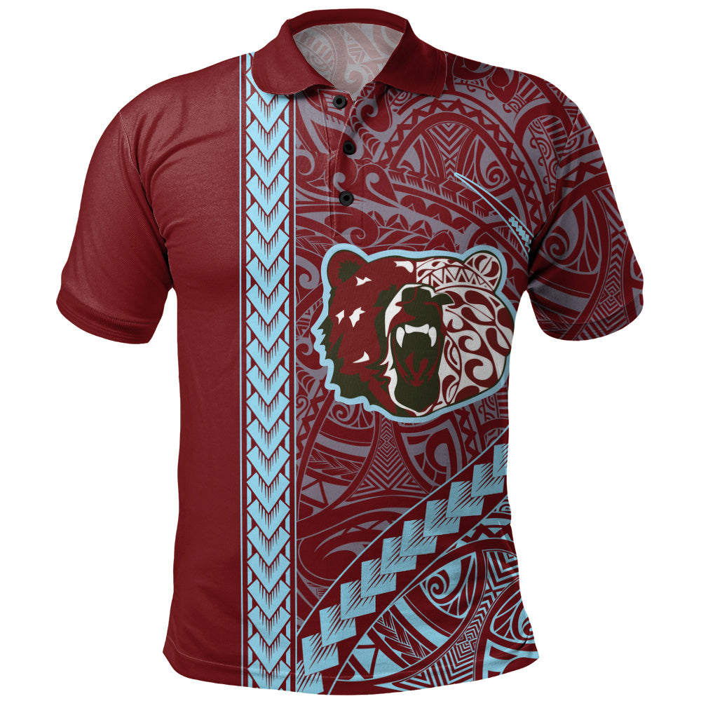 Henry Perrine Baldwin High School Polo Shirt Tribal Polynesian Pride Style