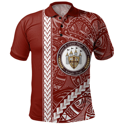 James B. Castle High School Polo Shirt Tribal Polynesian Pride Style