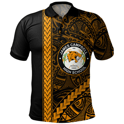 James Campbell High School Polo Shirt Tribal Polynesian Pride Style