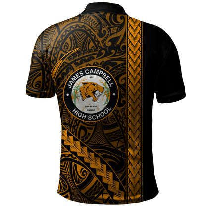 James Campbell High School Polo Shirt Tribal Polynesian Pride Style