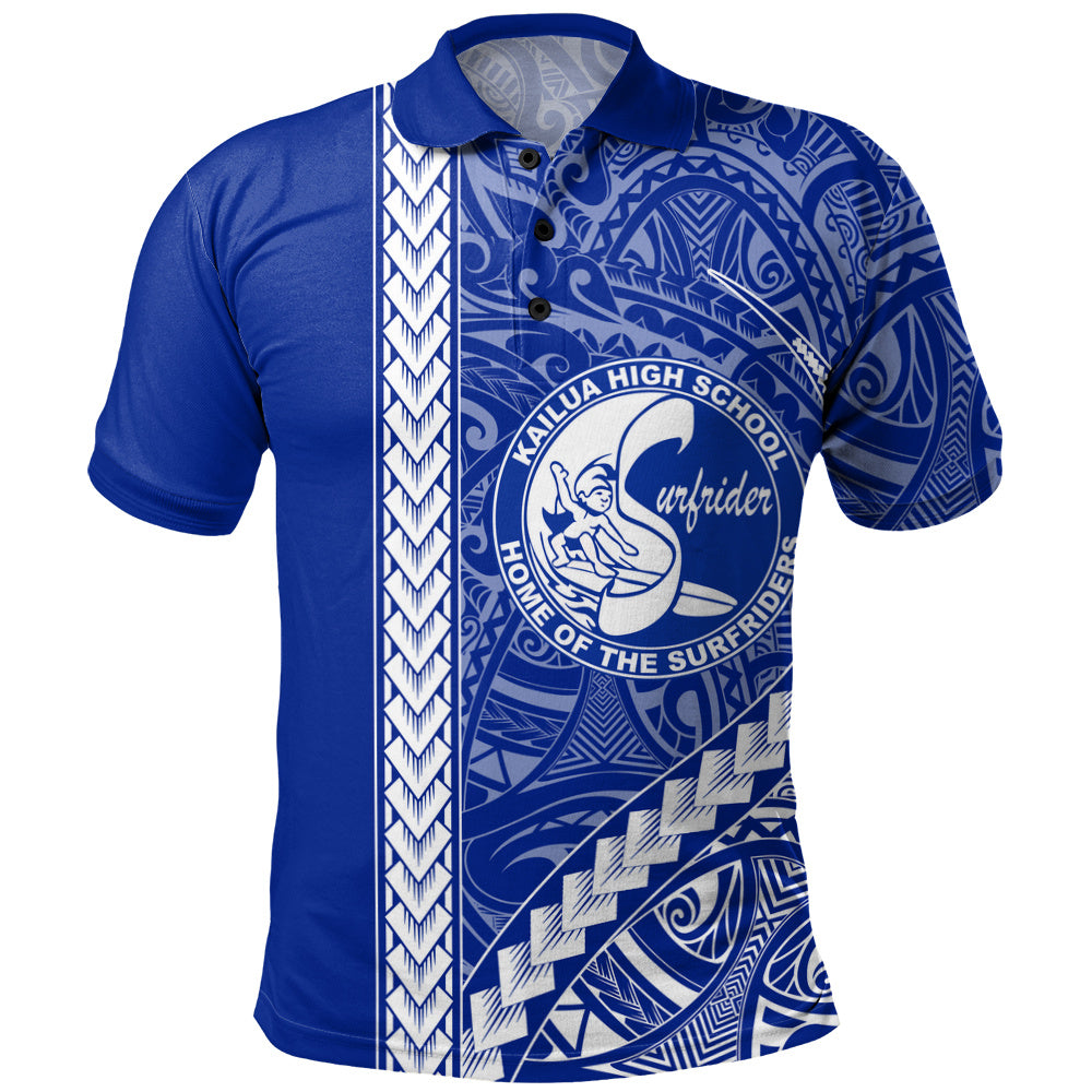 Kailua High School Polo Shirt Tribal Polynesian Pride Style