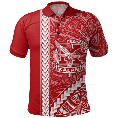 Kalani High School Polo Shirt Tribal Polynesian Pride Style