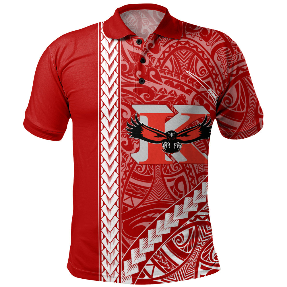 Kauai High School Polo Shirt Tribal Polynesian Pride Style