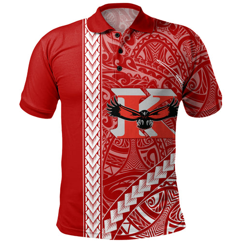 Kauai High School Polo Shirt Tribal Polynesian Pride Style