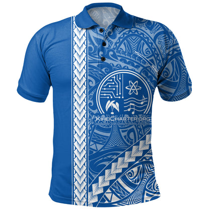 Kihei Charter School Polo Shirt Tribal Polynesian Pride Style