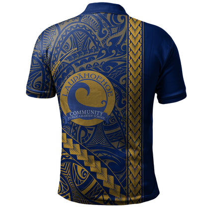 Laupāhoehoe Community Public Charter School Polo Shirt Tribal Polynesian Pride Style