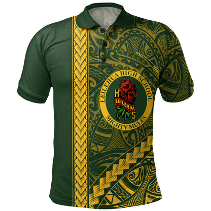 Leilehua High School Polo Shirt Tribal Polynesian Pride Style