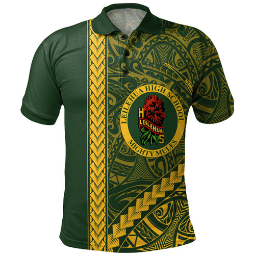 Leilehua High School Polo Shirt Tribal Polynesian Pride Style