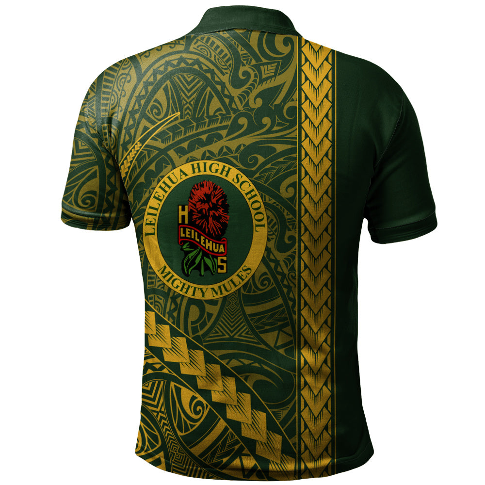 Leilehua High School Polo Shirt Tribal Polynesian Pride Style
