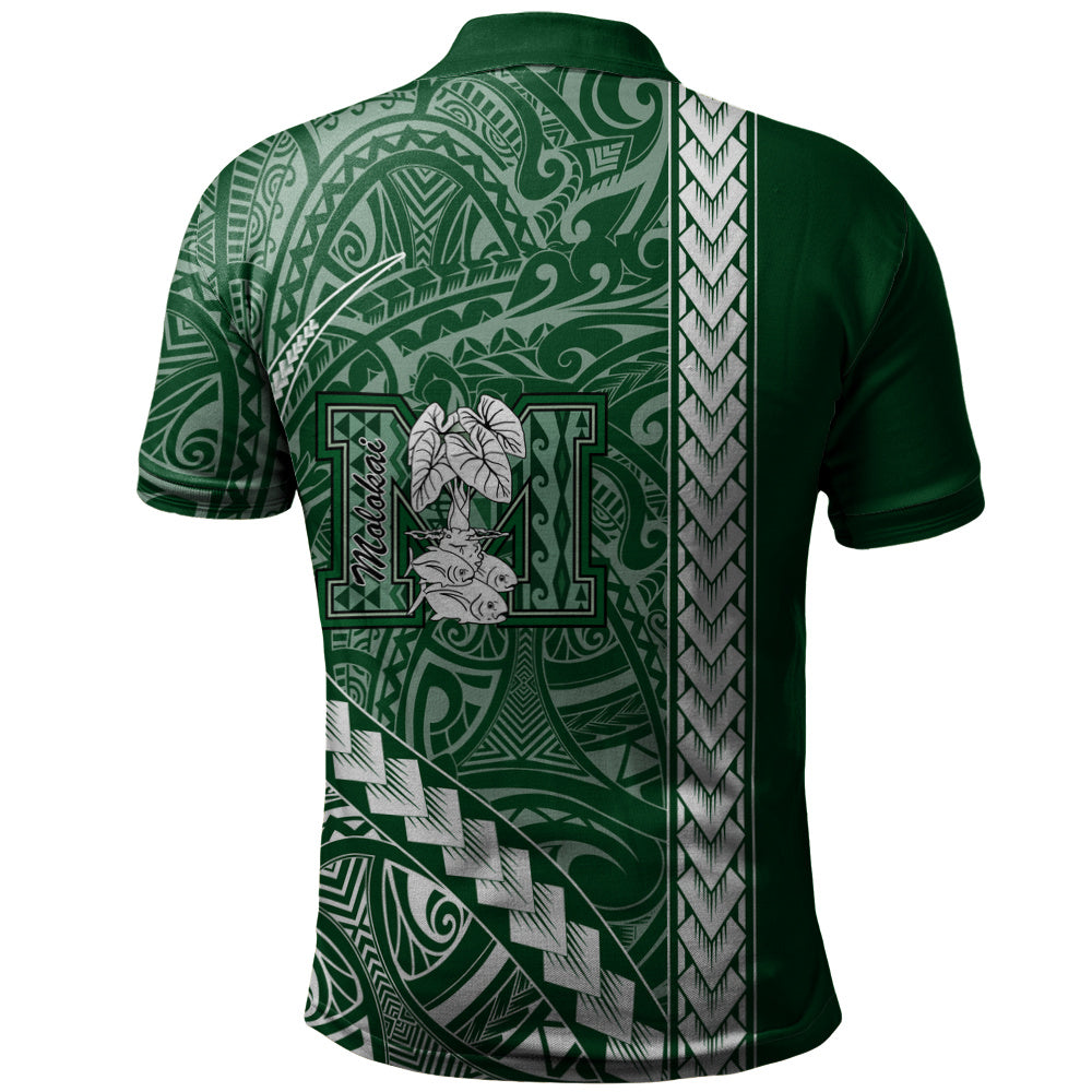 Molokaʻi High School Polo Shirt Tribal Polynesian Pride Style