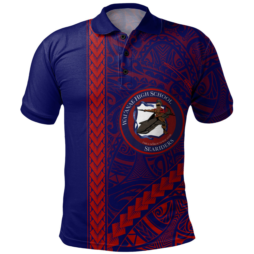 Waianae High School Polo Shirt Tribal Polynesian Pride Style