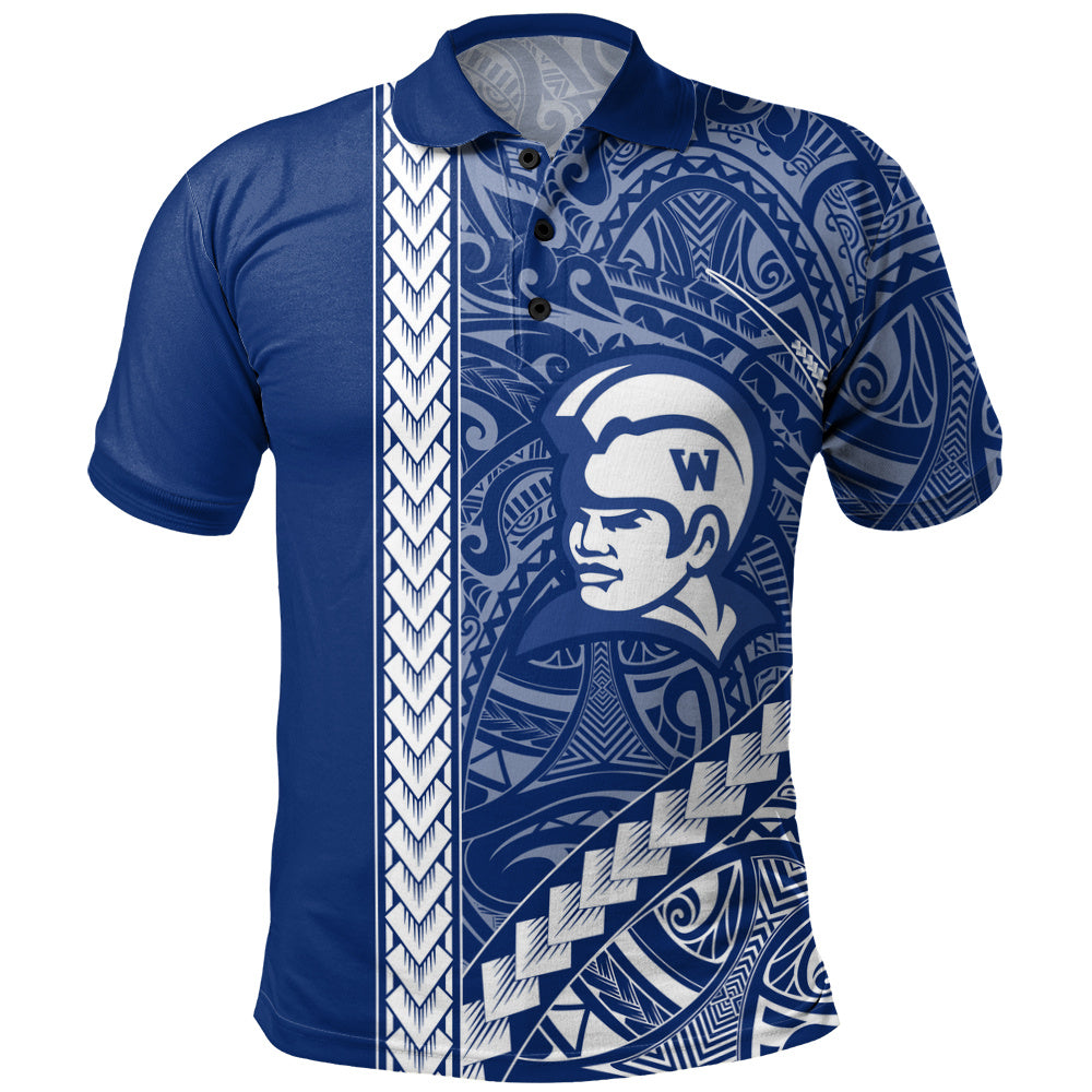 Waimea High School Polo Shirt Tribal Polynesian Pride Style