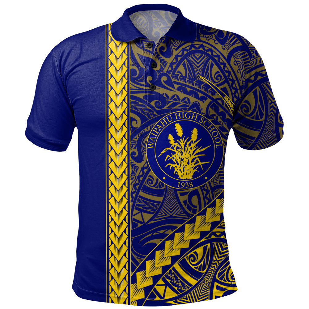 Waipahu High School Polo Shirt Tribal Polynesian Pride Style