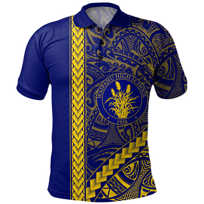 Waipahu High School Polo Shirt Tribal Polynesian Pride Style