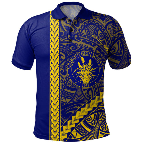Waipahu High School Polo Shirt Tribal Polynesian Pride Style