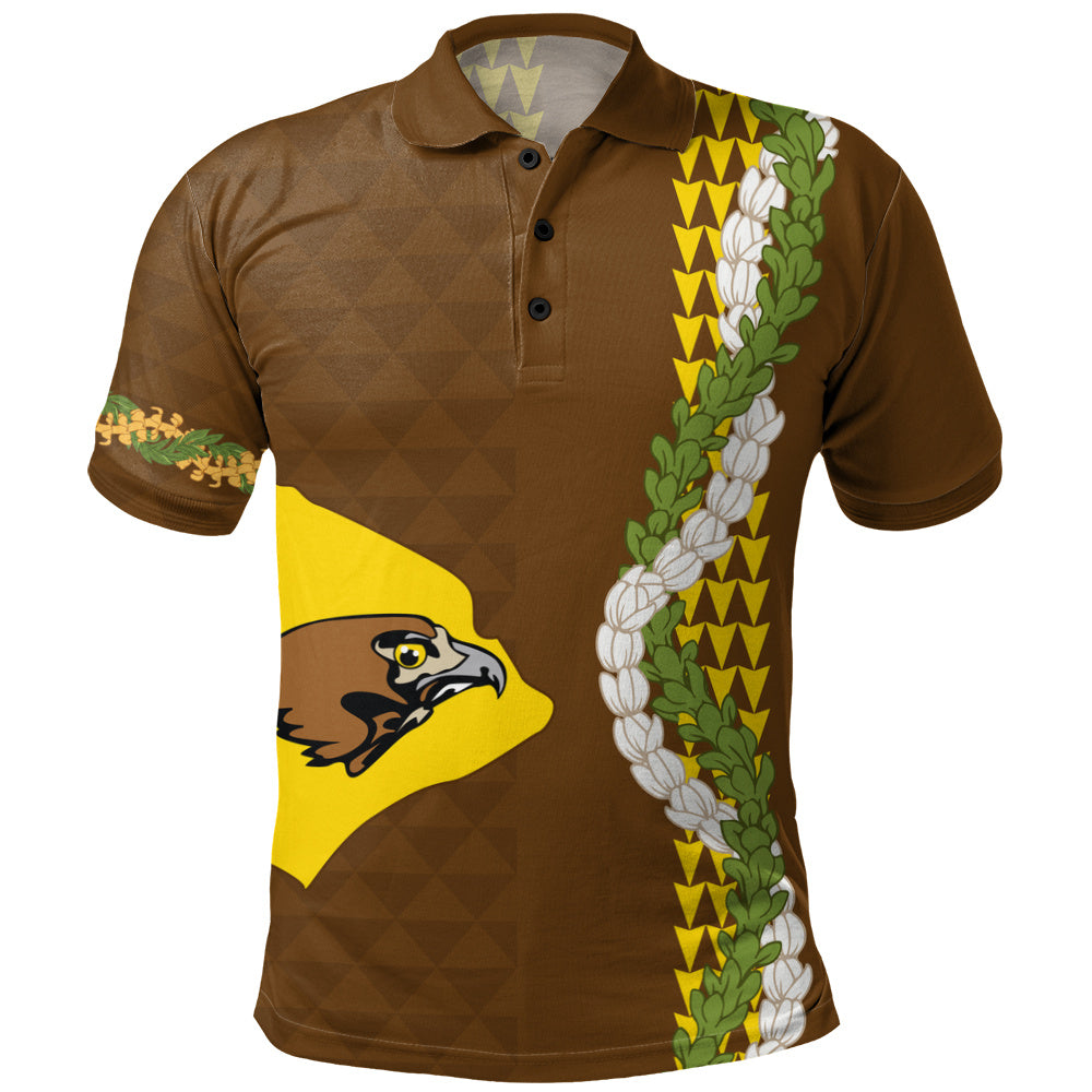 ke kula o ehunuikaimalino Polo Shirt Puakenikeni Maile Flower Lei
