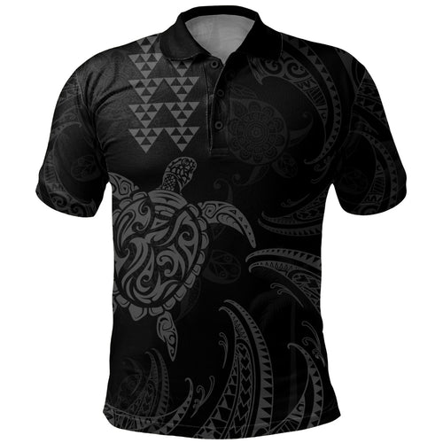 Hawaii Polo Shirt Polynesian Turtle Tribal Ocean Spirit