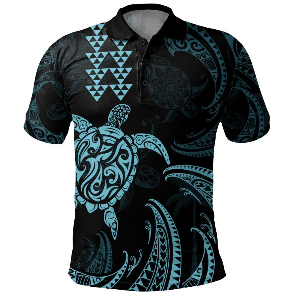 Hawaii Polo Shirt Polynesian Turtle Tribal Ocean Spirit