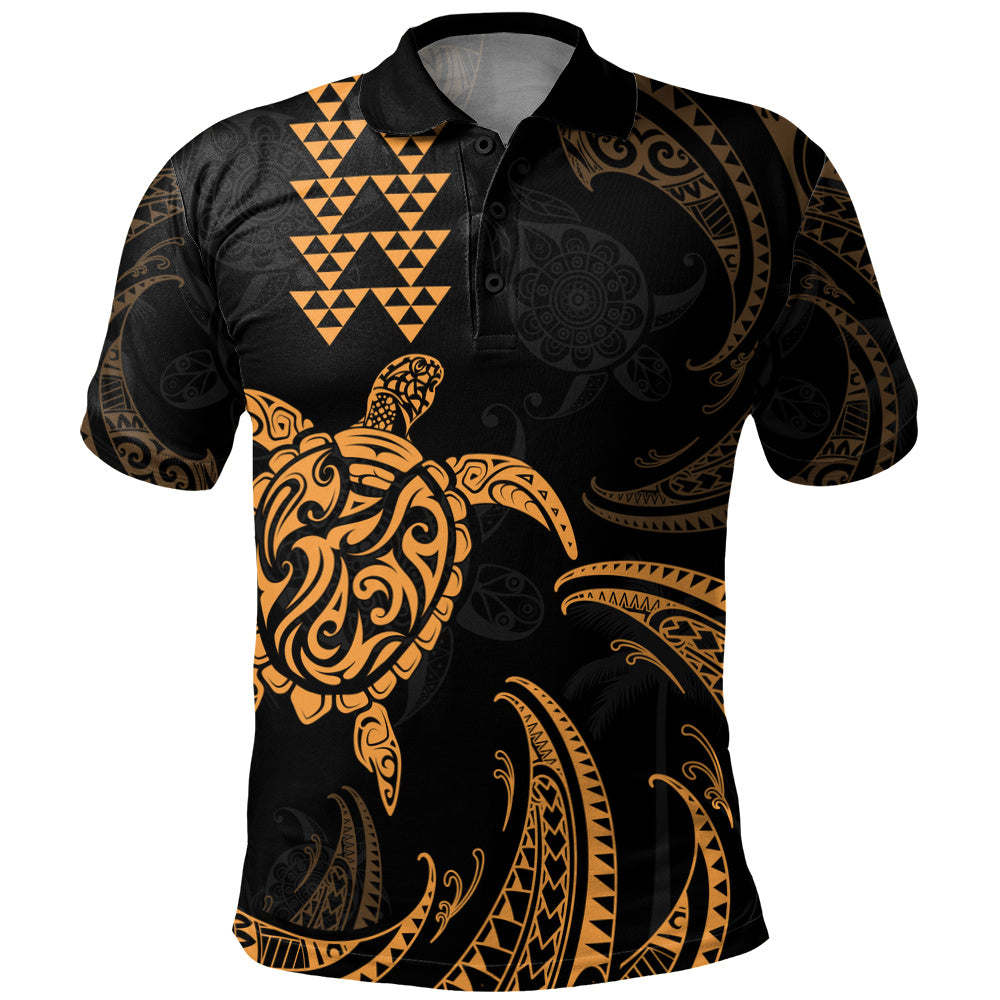 Hawaii Polo Shirt Polynesian Turtle Tribal Ocean Spirit