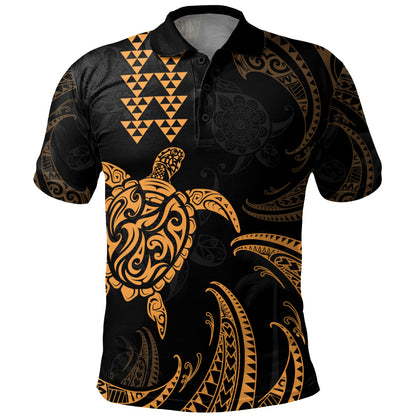 Hawaii Polo Shirt Polynesian Turtle Tribal Ocean Spirit